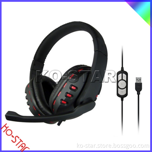 usb remote control high quality multi-functional natural sound gaming headsets